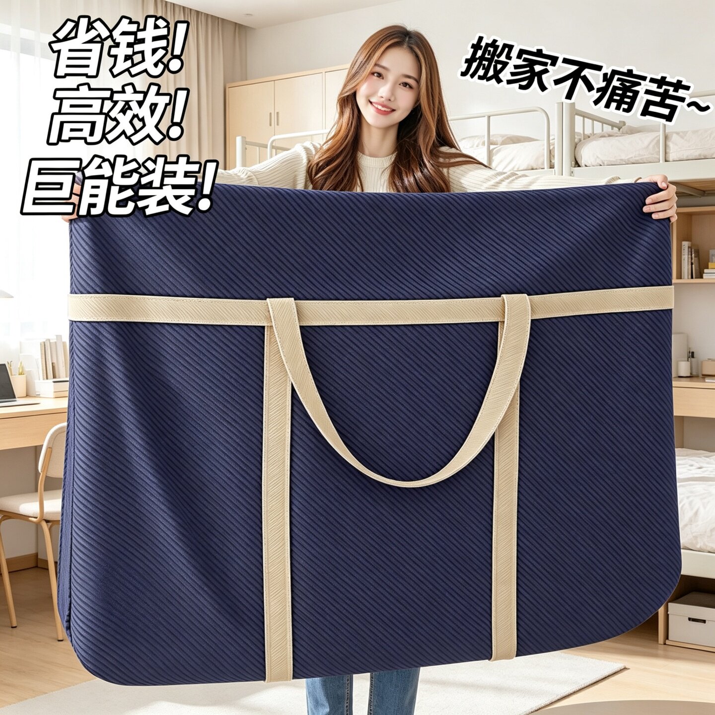 搬家打包袋大容量整理棉被衣物学生衣服行李加厚编织被子收纳袋子