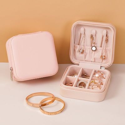 便携式首饰盒新款耳钉耳环项链戒