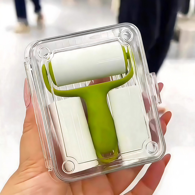 可撕式便携粘毛器滚筒强力神器带替换纸衣服去毛刷除毛器养猫专用