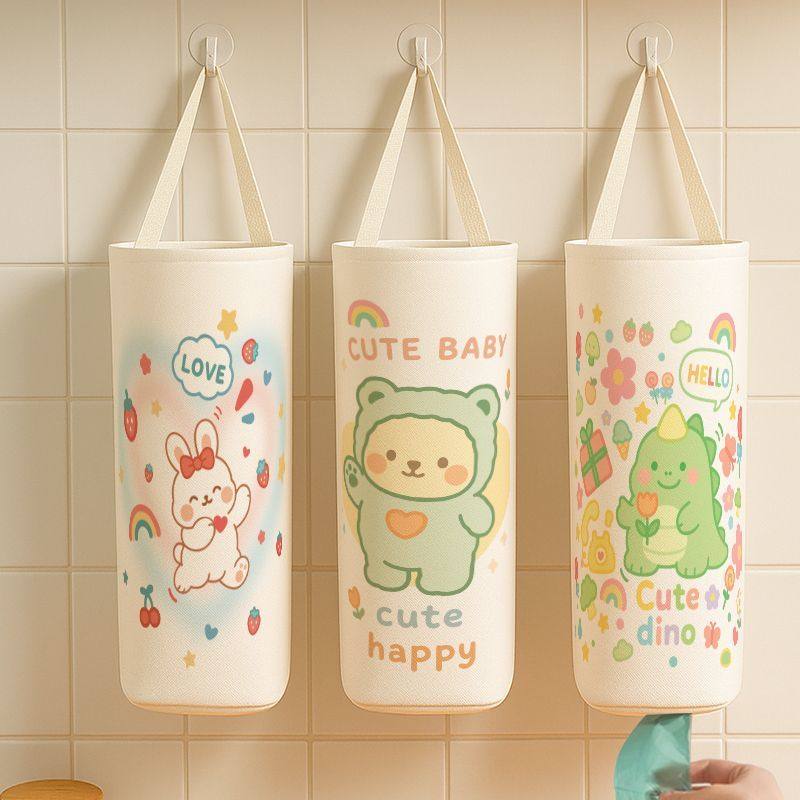 垃圾袋收纳神器壁挂式厨房厨房袋子方便袋收纳网兜塑料袋收纳神器