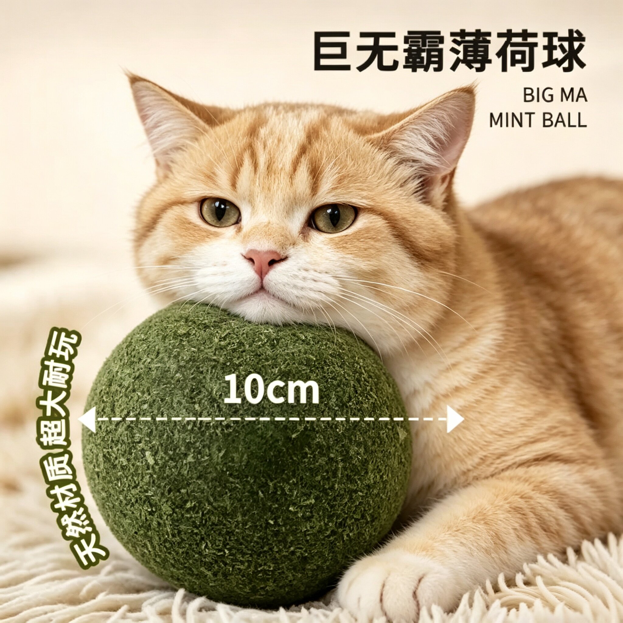 特大猫薄荷自嗨磨牙洁齿逗猫球