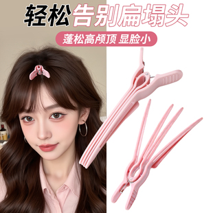 新款高颅顶神器发根固定蓬松夹无痕定位夹定型刘海鸭嘴夹发卡发夹