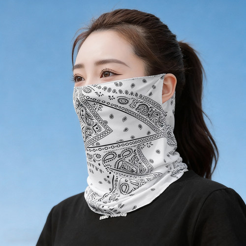 防晒面罩护颈围脖套春夏2026新款冰丝全脸罩男女运动钓鱼挂耳面纱