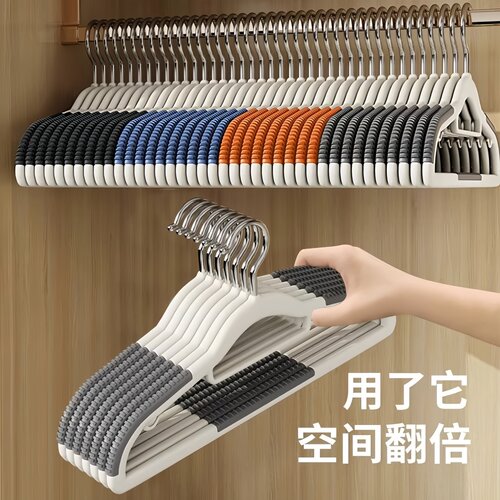 衣架家用挂衣无痕防肩角衣撑晾衣服防滑护衣架子衣柜衣挂撑子挂架
