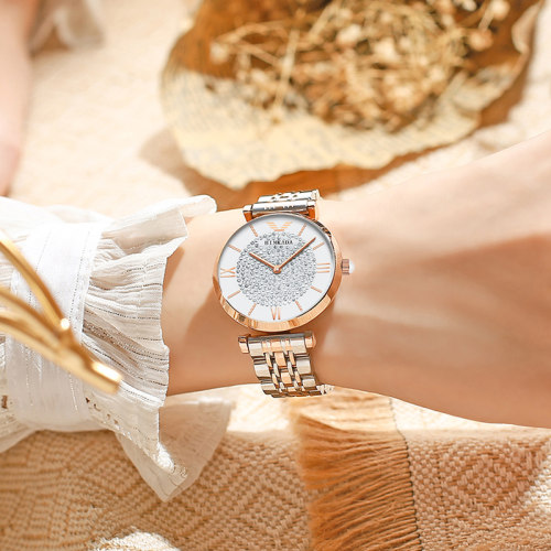 正品宾卡达满天星手表女士2022新款十大名牌简约气质轻奢潮流女表
