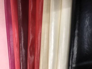 服装 软包防水皮料手工纯色皮布料 面料 COS服软皮半PU皮革