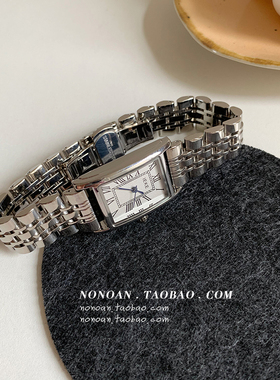 NONOAN 文艺复古风手表女学生ins风简约气质罗马刻度经典钢带手表