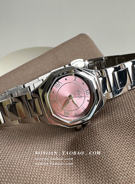 NONOAN 简约高级感罗马数字时尚气质手表女学生小众ins钢带石英表