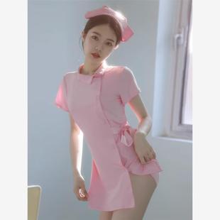 趣情内衣若隐若现制度诱服护士大码胖mm情调制服遮肚子护士制服co