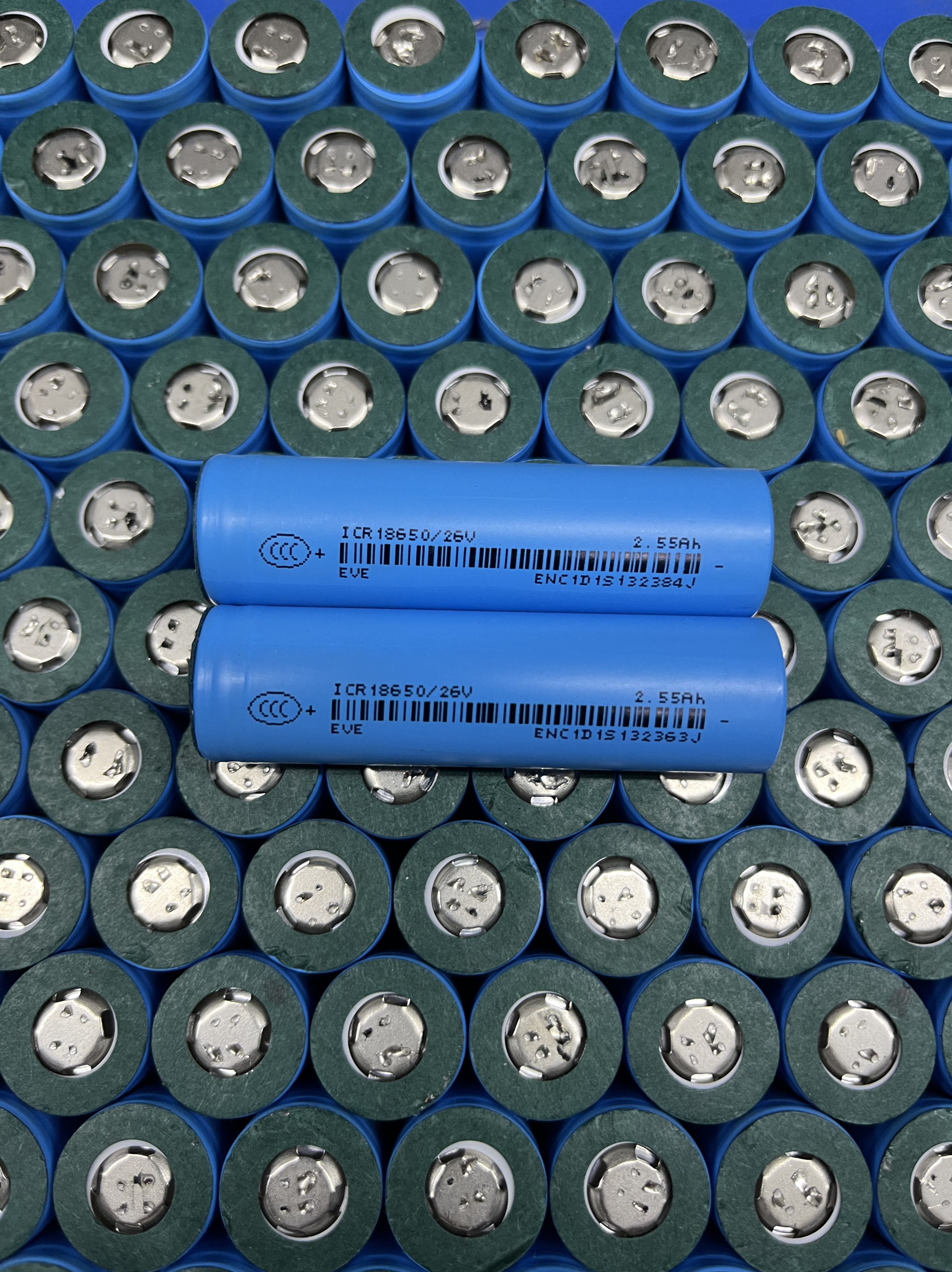 亿纬锂能拆机18650动力锂电池2550mAh5C放电3.7V电动车电动工具