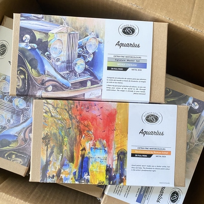 RS水彩颜料28色全块固体艺术家水彩颜料新套装