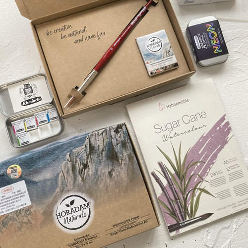 德国史明克水彩颜料2025新品限定套装达芬奇荧光水彩颜料自然系列