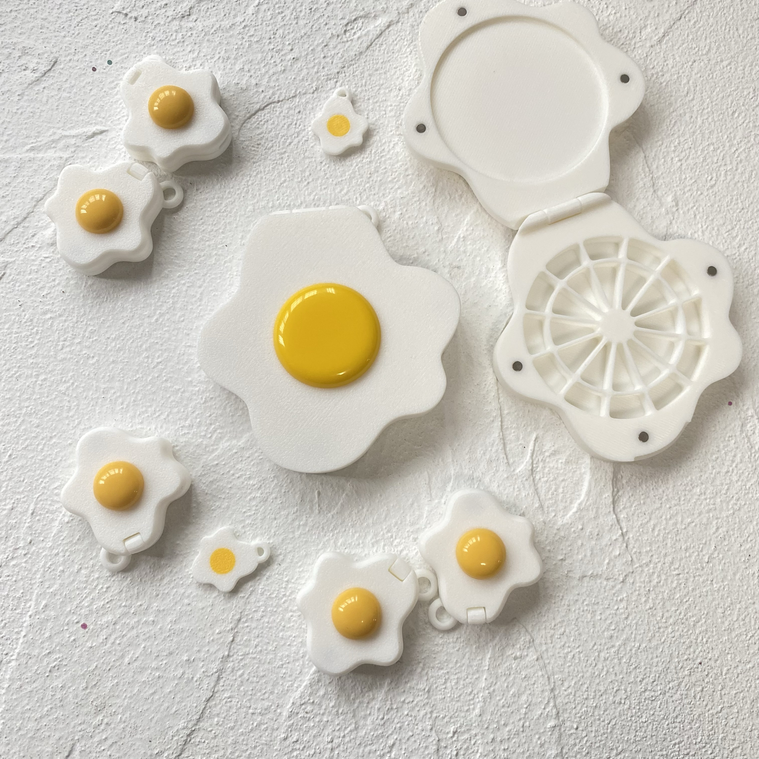 荷包蛋颜料盒迷你水彩颜料分装格便携手账本装饰写生