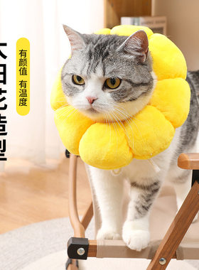 太阳花伊丽莎白圈 宠物项圈猫咪伊丽莎白项圈狗项圈绝育防舔头套