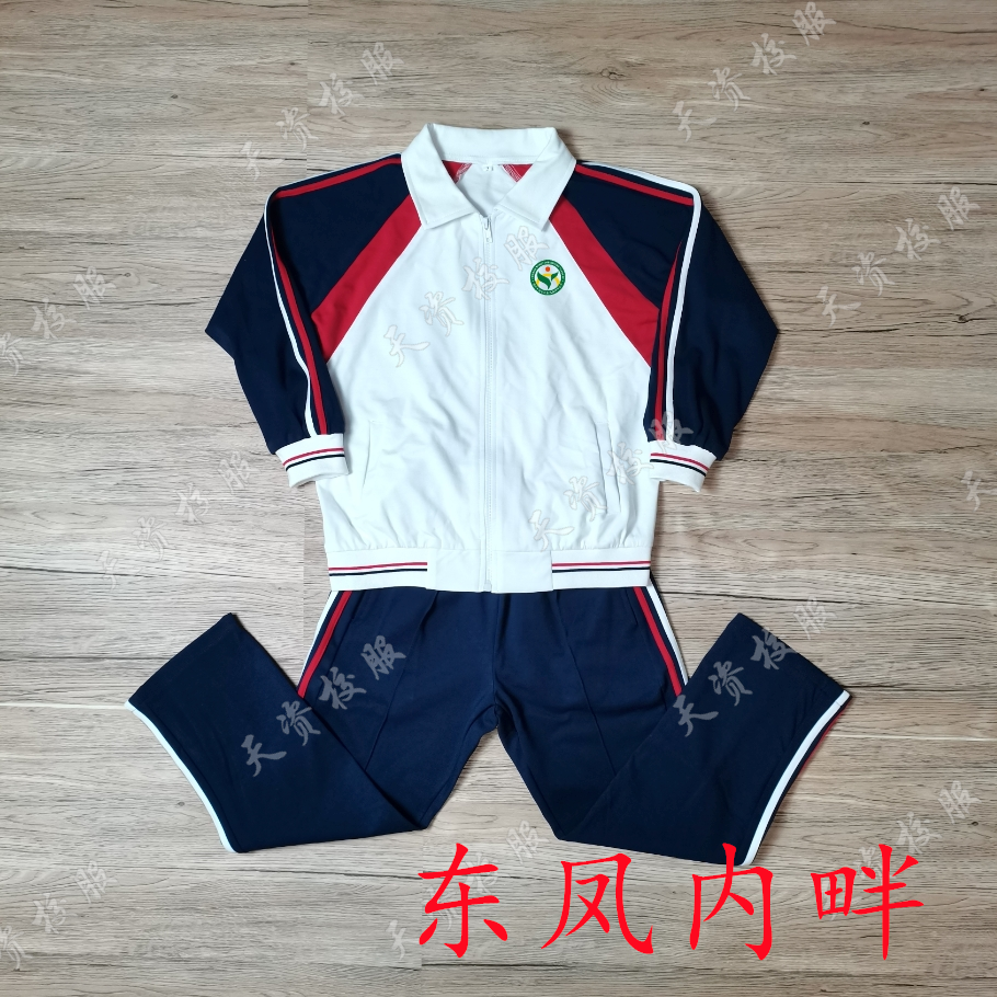 天资校服 潮安东凤镇内畔小学学生校服 运动服