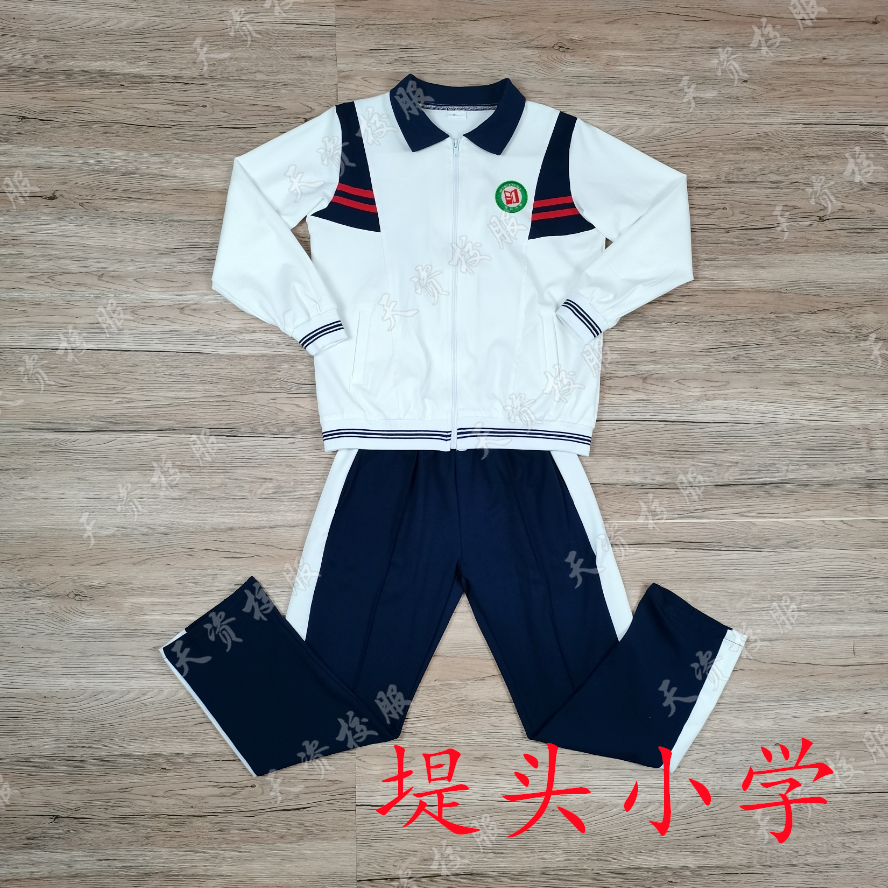 天资校服 潮安枫溪堤头小学学生校服 运动服