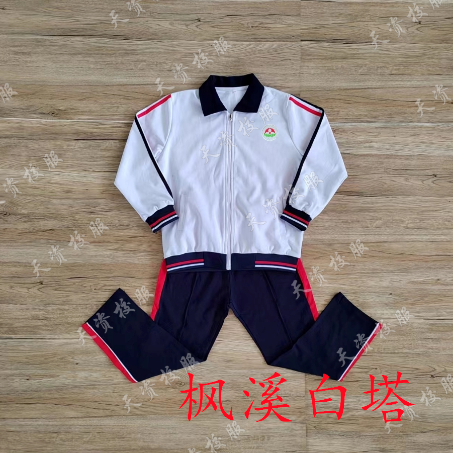天资校服 潮州潮安枫溪白塔小学学生校服 运动服