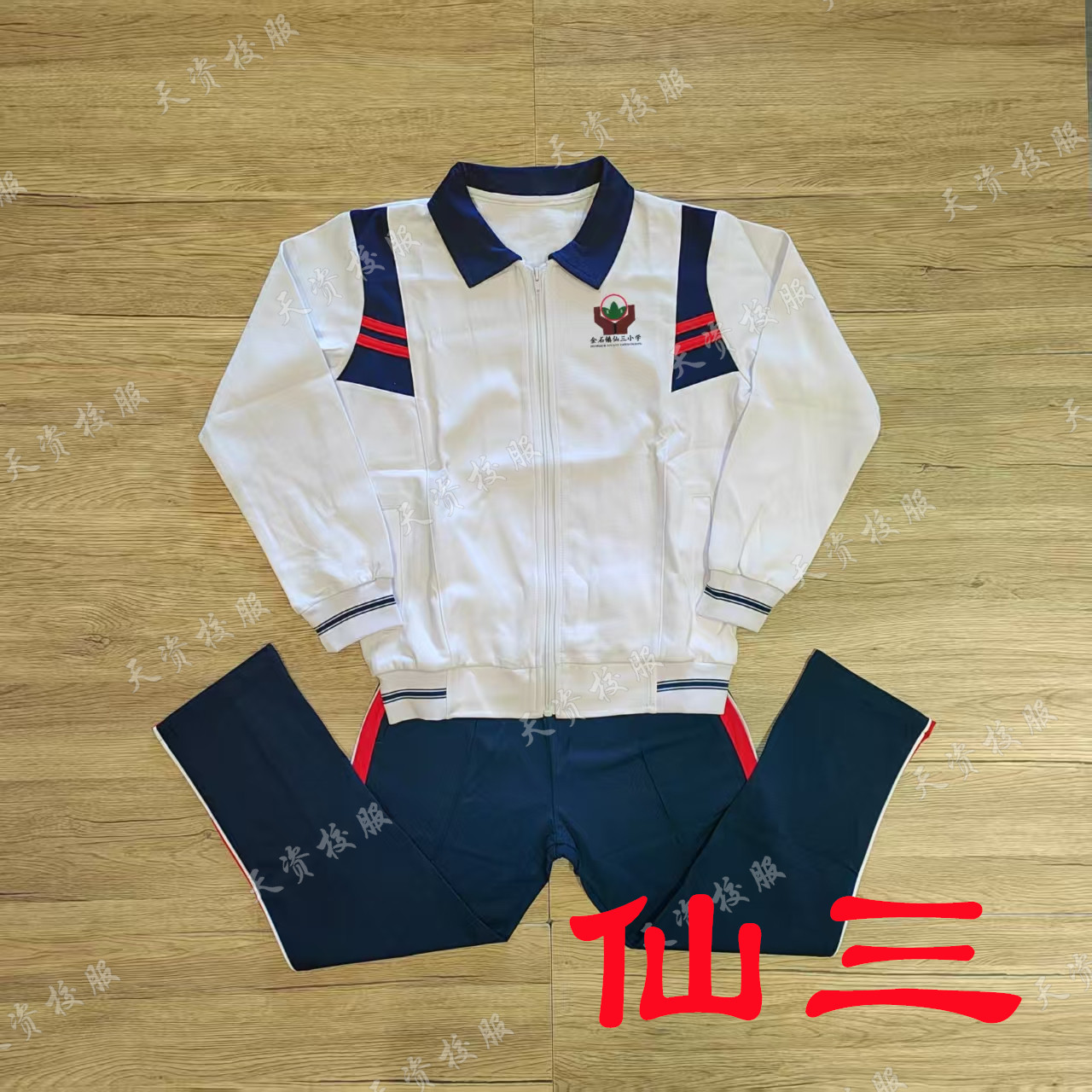 天资校服 潮州潮安金石仙三小学生校服 运动服