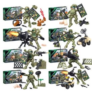 新款三角洲行动积木坦克系列装甲车汽车男孩拼装军事潮玩周边积木