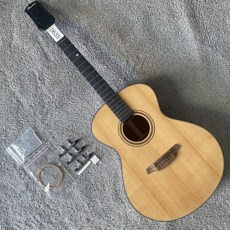 41寸OM全单电箱 半成品DIY 德国Shadow全单板木吉他 全单板民谣琴