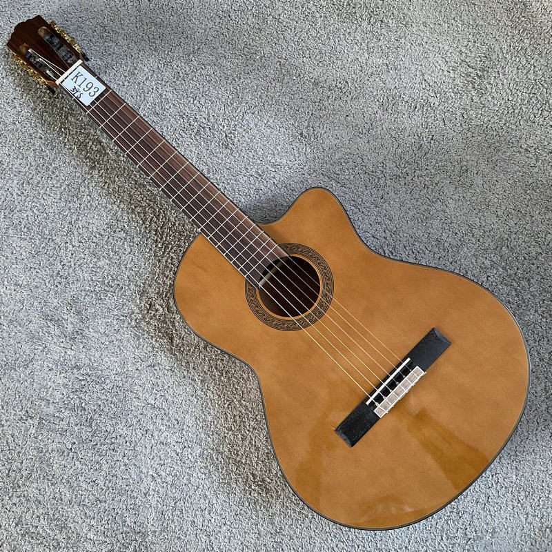39寸单板古典吉他佛拉门戈木吉他红松木面单入门练习尼龙弦台产琴