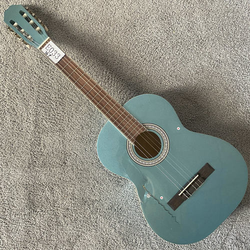 意大利塞维尔 古典吉他 36英寸 木吉他金属蓝色Xavier 瑕疵装饰琴