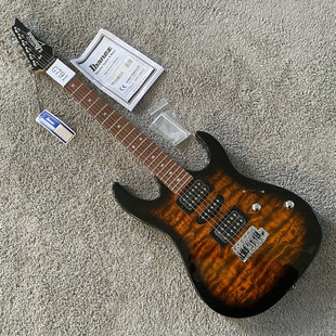 依班娜电吉他 Ibanez GRX70QA 水波纹琴体 22品 单摇吉他 入门款