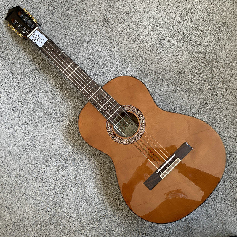 Aria古典吉他39寸红松木单板尼龙弦台产木吉他欧洲版本玫瑰木箱体