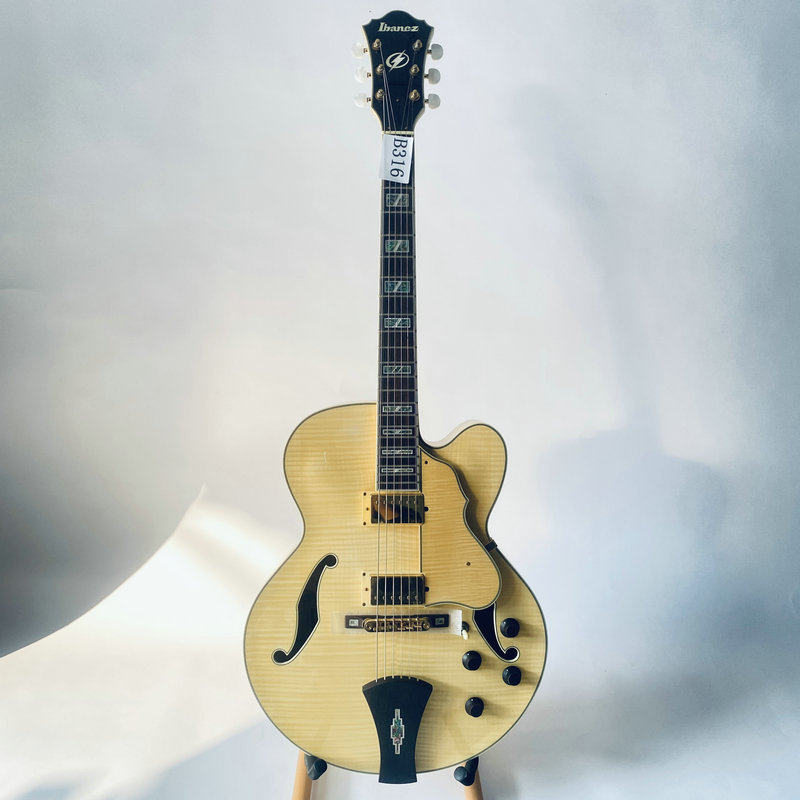 爵士电吉他 韩产Ibanez AF105老琴依班娜正品原装 虎纹枫空心爵士