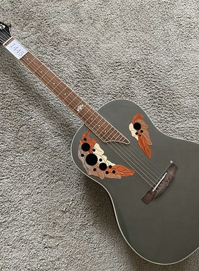 台产 样品木吉他 民谣吉他ovation奥威逊款式胶背琴 24品金属油漆