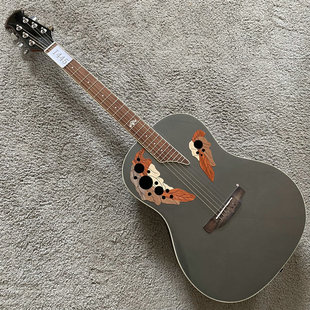 台产 样品木吉他 民谣吉他ovation奥威逊款式胶背琴 24品金属油漆