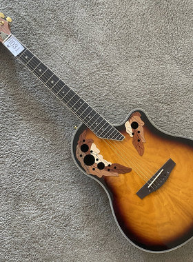 歌莉娅CARAYA木吉他 OVATION款式电箱木吉他 水曲柳+ABS箱体 装饰