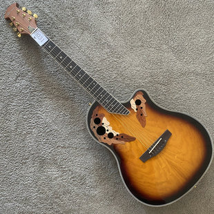 歌莉娅CARAYA木吉他 OVATION款式电箱木吉他 水曲柳+ABS箱体 装饰