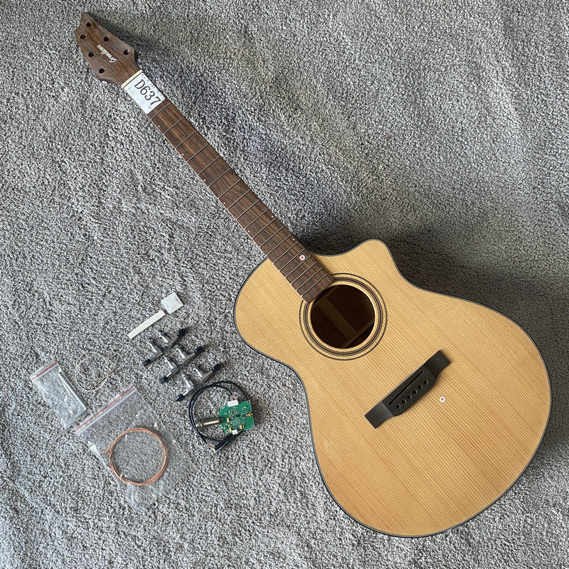 半成品 全单电箱吉他 美国贝朗Breedlove 品牌琴 DIY组装 全单板