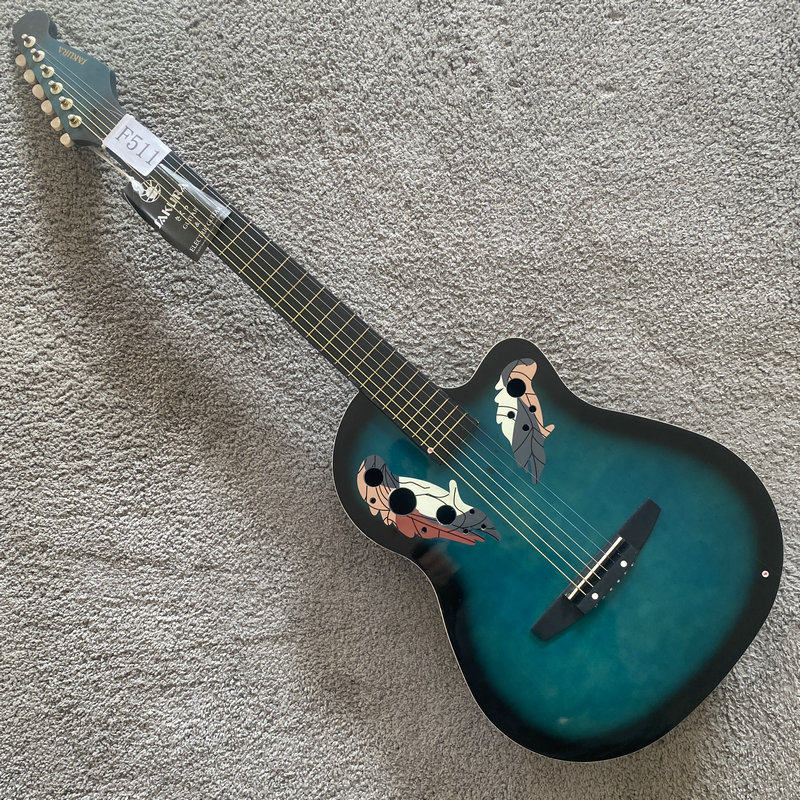 ovation胶背民谣吉他库存特价琴