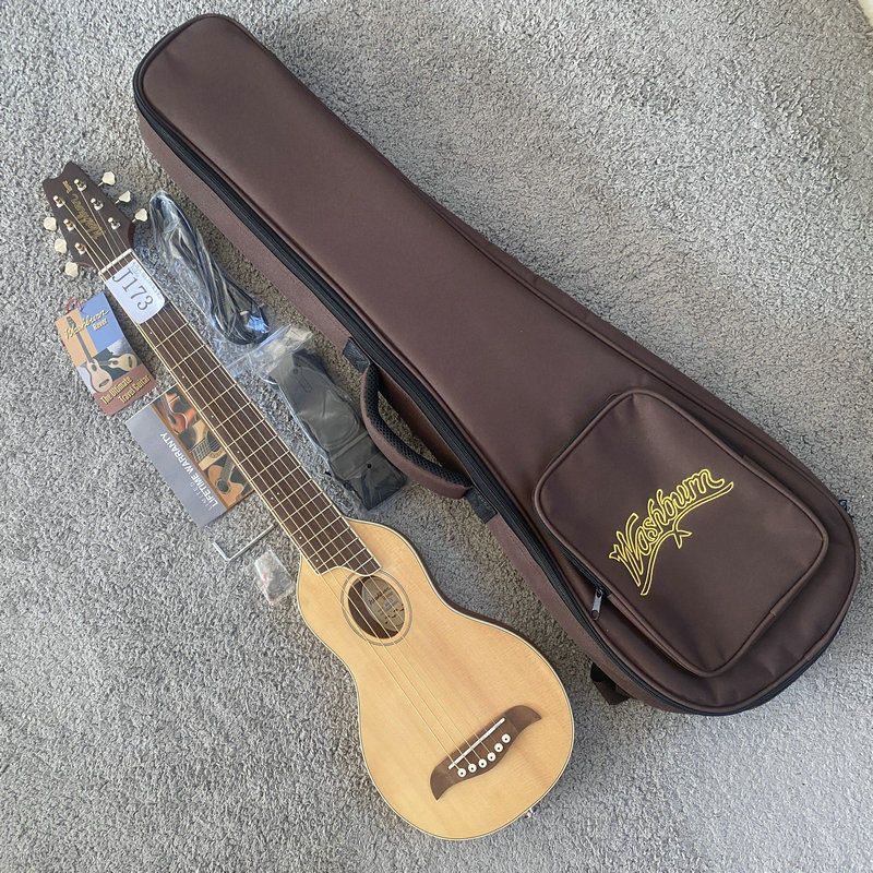 微瑕特价琴 34英寸单板木吉他 旅行迷你款民谣 带背包标准音 品牌