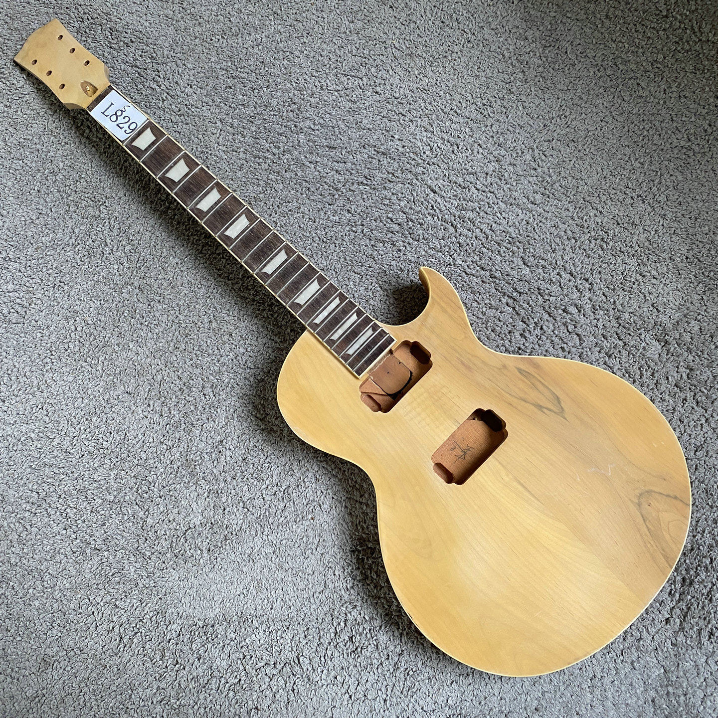 LP电吉他半成品LP Standard实木琴体22品玫瑰木指板DIY组装套件琴