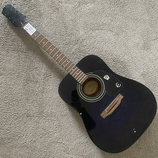 Epiphone木吉他 一披风正品改标蓝色云杉面板民谣半成品 库存特价