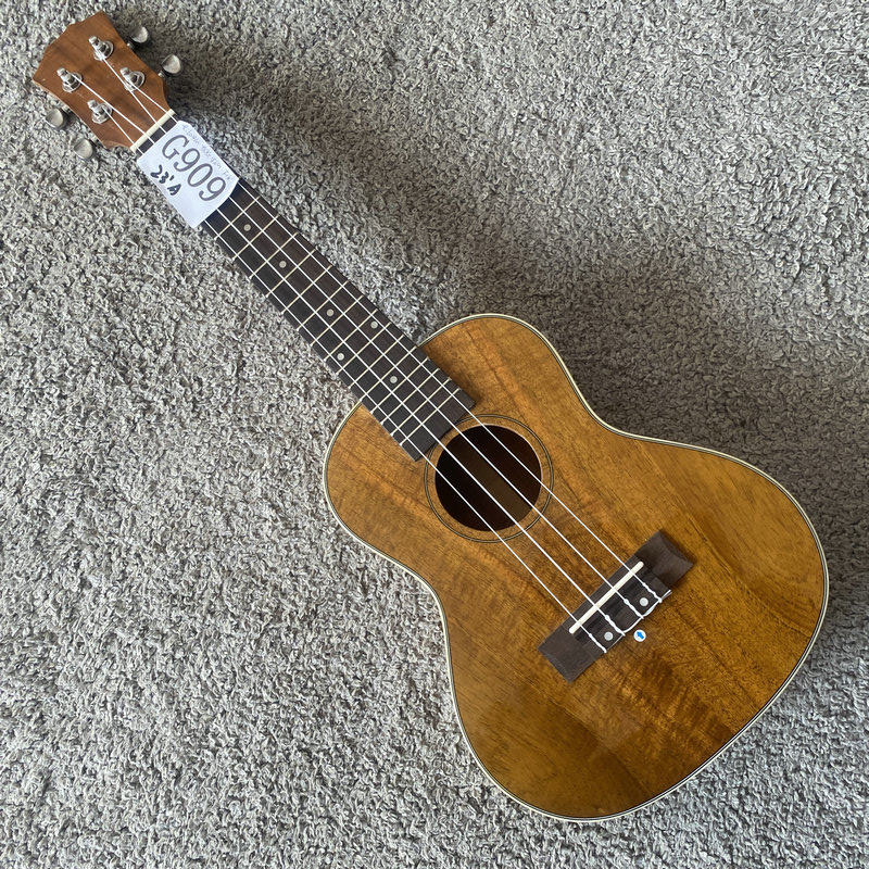 23寸尤克里里 初学入门吉他 Ukulele 18品相思木全单板 库存微瑕