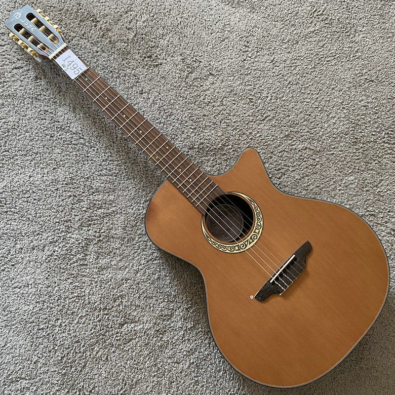 40寸玫瑰木古典吉他 红松木面单 木吉他 台产 美国LUNA露娜尼龙弦