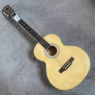 外贸出口木吉他 38寸OM桶形 民谣琴 工厂库存微瑕特价 入门练手款