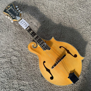 微瑕曼陀铃Mandolin吉他原木色全单电箱琴美国安吉利克D.Angelico