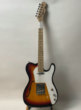 fender款TL电吉他REVV加拿大品牌 Tele吉他F孔半空心爵士风格库存