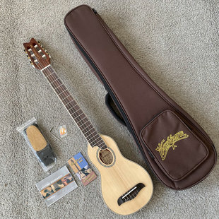 迷你古典吉他 Washburn勇士单板旅行琴 34英寸云杉木面单带加厚包