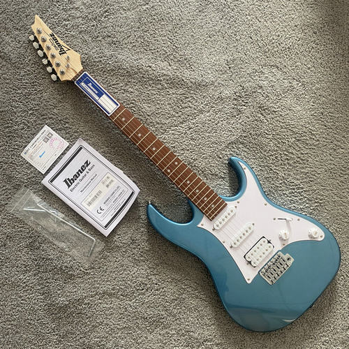 金属蓝色电吉他IBANEZ GRX40单摇吉他SSH单单双拾音器 玫瑰木22品