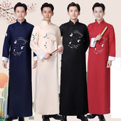 相声服大褂马褂长袍民国风学生装 唐装 男复古合唱队说书人演出服男