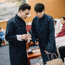 五四青年装 复古中国风明星同款 合唱演出服 长袍唐装 相声服大褂长衫