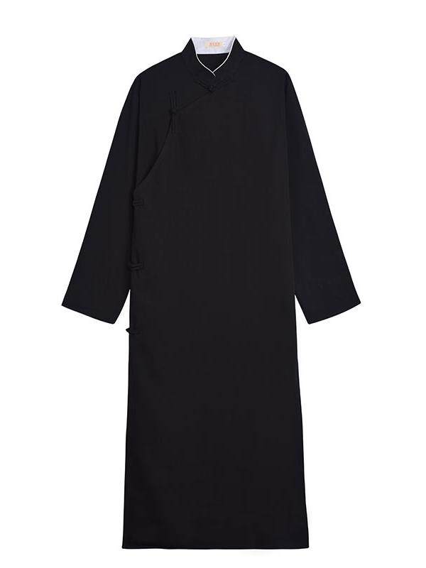 CROSS TALK COSTUME COTTON AND HEMP CHINESE STYLE MANDARIN GOWN GOWN TANG SUIT REPUBLIC OF CHINA STYLE RETRO COAT CHORUS PERFORMANCE COSTUME