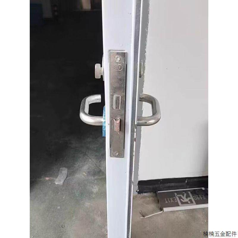 不锈钢防火消防门锁芯全套通用型配件把手锁体铝铜锁芯通开通用.图片