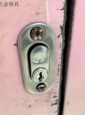 推拉门锁平移趟门锁有框门锁移门钩锁十字插芯锁铝合金隐形锁勾.